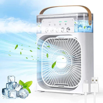 Portable Mini Cooler Fan | 3-in-1 USB Mini AC Cooler Fan with Humidifier