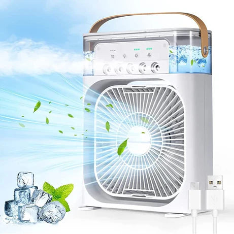 Portable Mini Cooler Fan | 3-in-1 USB Mini AC Cooler Fan with Humidifier