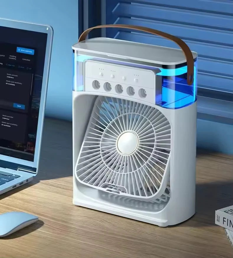 Portable Mini Cooler Fan | 3-in-1 USB Mini AC Cooler Fan with Humidifier