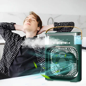 Portable Mini Cooler Fan | 3-in-1 USB Mini AC Cooler Fan with Humidifier