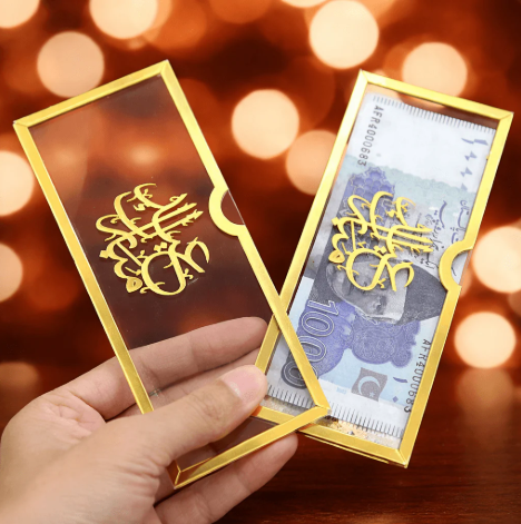 Premium Acrylic Eidi Envelope – Reusable & Customizable