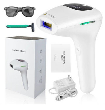 IPL Laser Hair Removal Device – Permanent Hair Removal Machine for Face & Body (With Glasses & Razor)