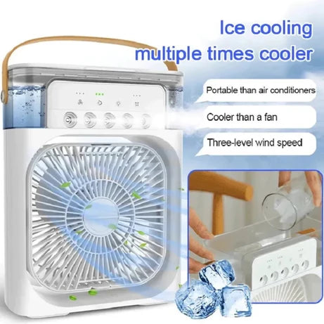 Portable Mini Cooler Fan | 3-in-1 USB Mini AC Cooler Fan with Humidifier